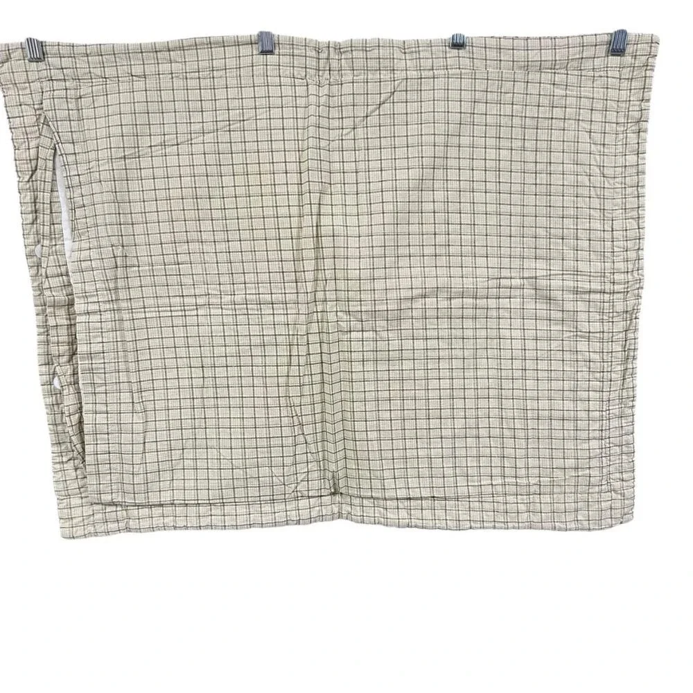2 Vintage Country Farmhouse‎ Cottage Patchwork Floral & Plaid Pillow Shams